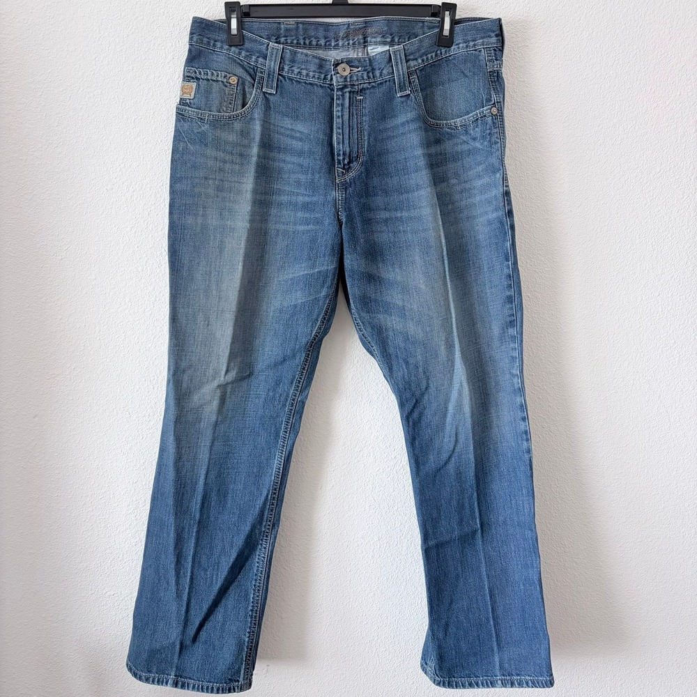 Cinch Carter 2.0 Mens 38x31 Blue Denim Jeans Bootcut‎ Classic Fit